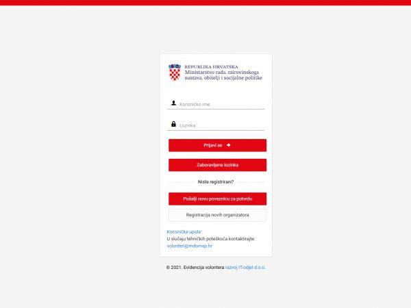 Rok za predaju izvještaja o volontiranju produžen na 15. travnja 2026.