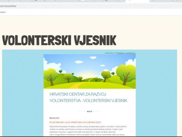 Vjesnik HCRV za period od siječnja do ožujka